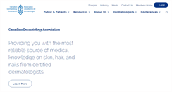 Desktop Screenshot of dermatology.ca